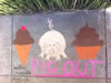 Chalk Art Honorable Mention - “Pig Out” by Jackie Lincroft